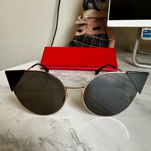 Black and Gold Women's Sunglasses